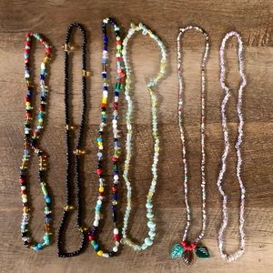 Glass bead necklace bundle